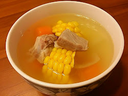 soup abc pork corn ribs carrot sweet onions