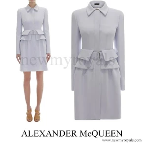 Kate Middleton wore Alexander McQueen Utility Peplum Coat Dress