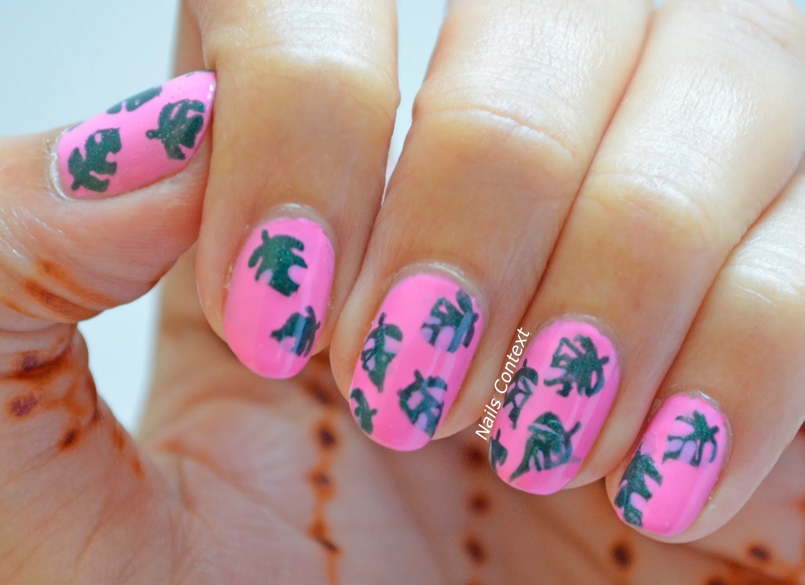 7. Beachy Palm Leaf Nails - wide 8