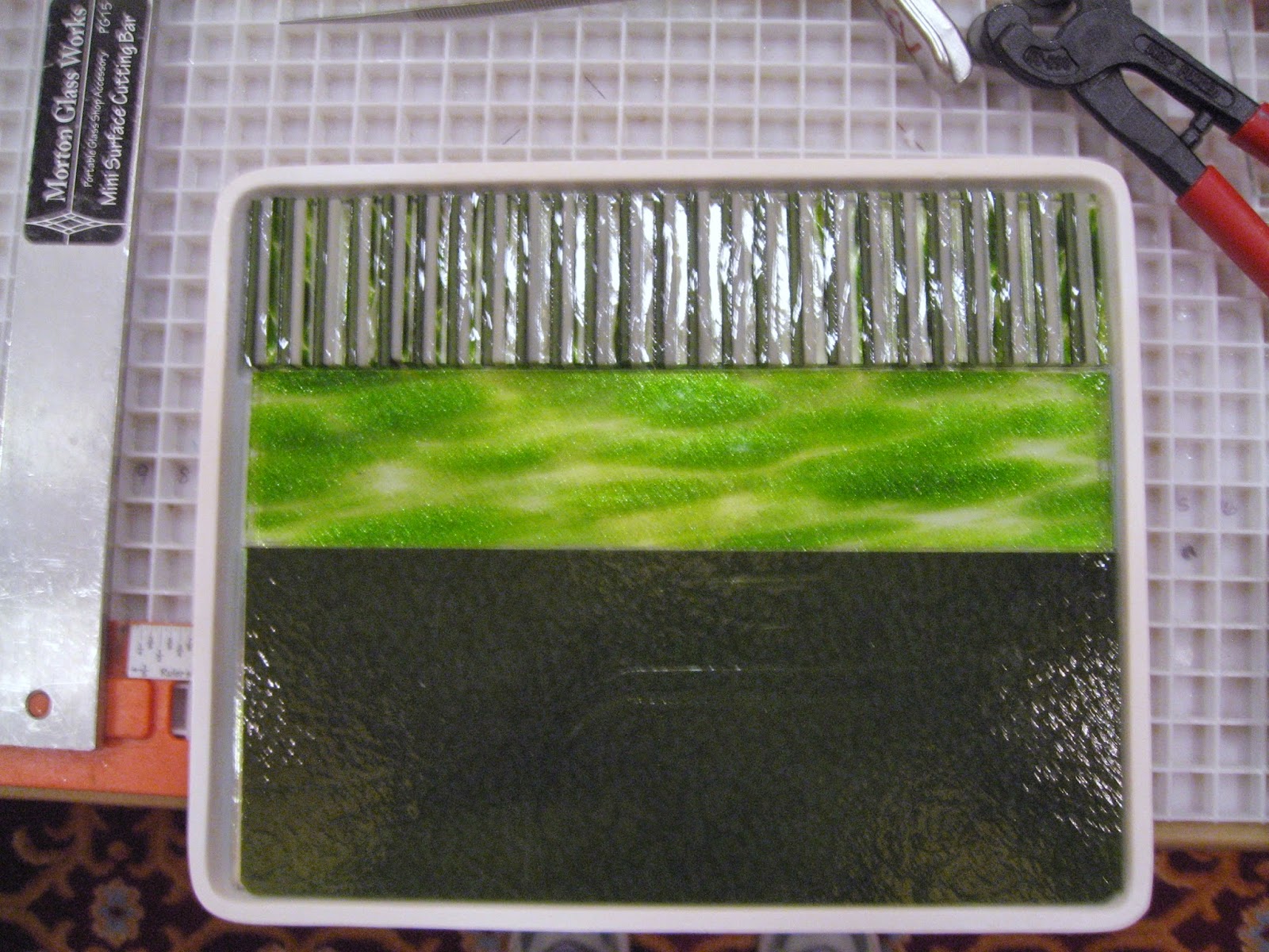 Roll-up panel prior to fusing