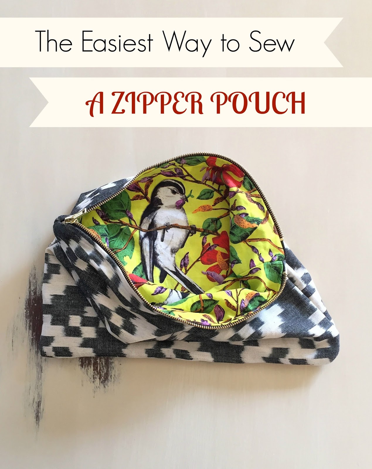 The Easiest Way To Sew A Zipper Pouch Barnaclebutt