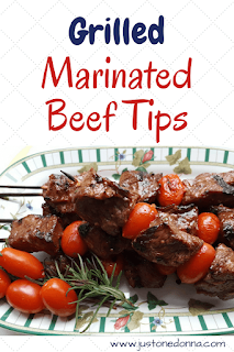 Grilled Marinated Beef Tips