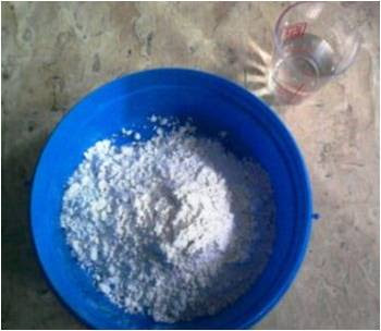 Plaster of Paris and Water Plaster of Paris and Water
