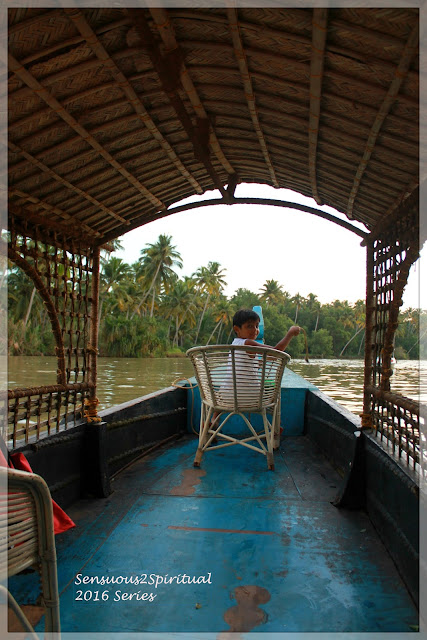 Sailing through the curves of Neyyar river on our evening cruise to the Poovar Estuary in Thirunavantapuram Backwater, Poovar, Sunset Cruise, Kerala
