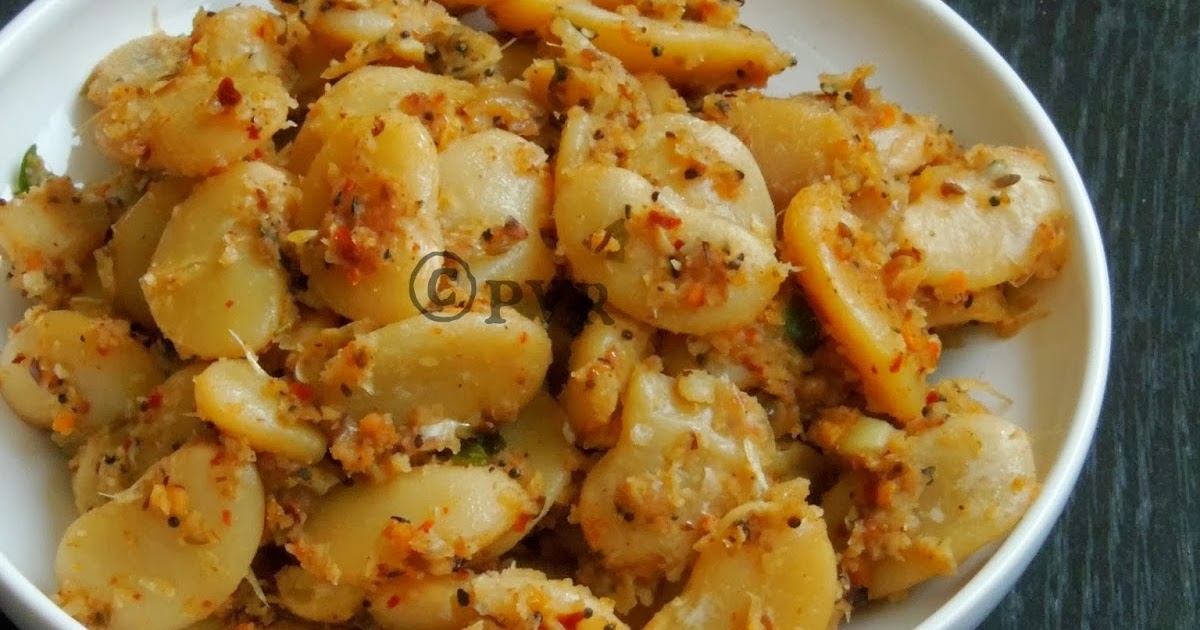 Priya's Versatile Recipes Butter Beans Masala Sundal