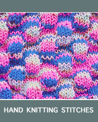 Learn Puff Textured Pattern with our easy to follow instructions at HandKnittingStitches.com