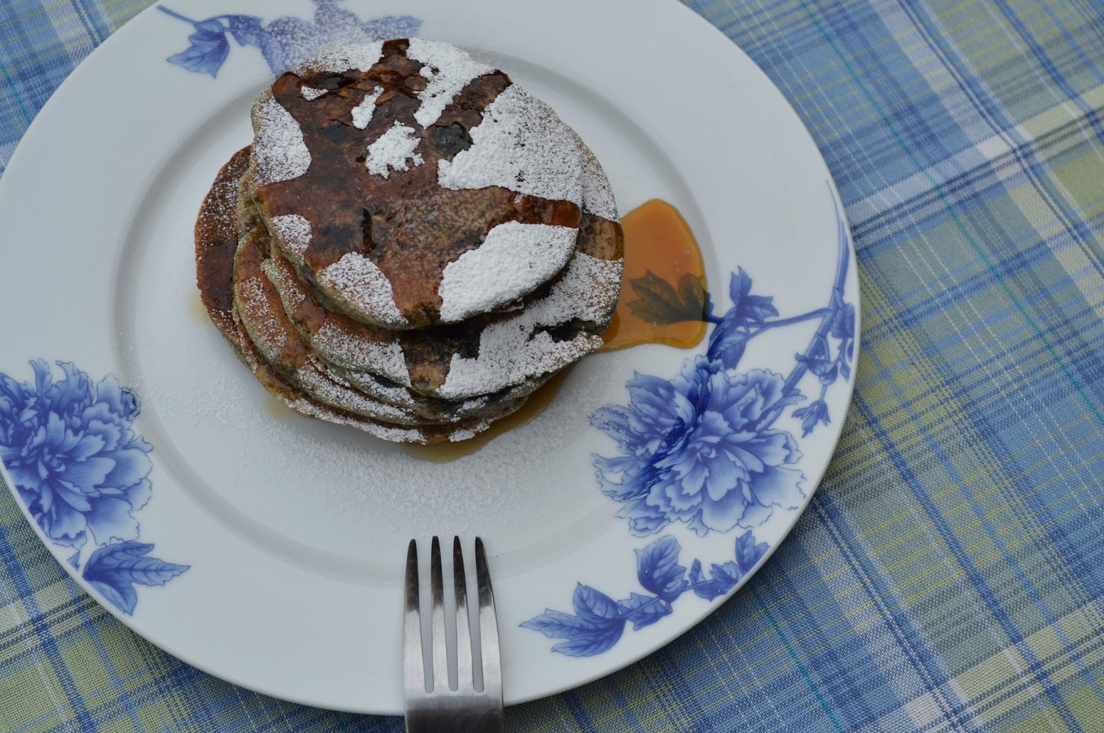 Sunday Morning WakeUp Call Blueberry Buckwheat Oatmeal Pancakes