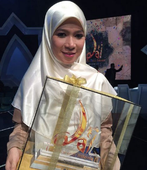 Biodata Hamidah Juara Dai 2015 - nikky news