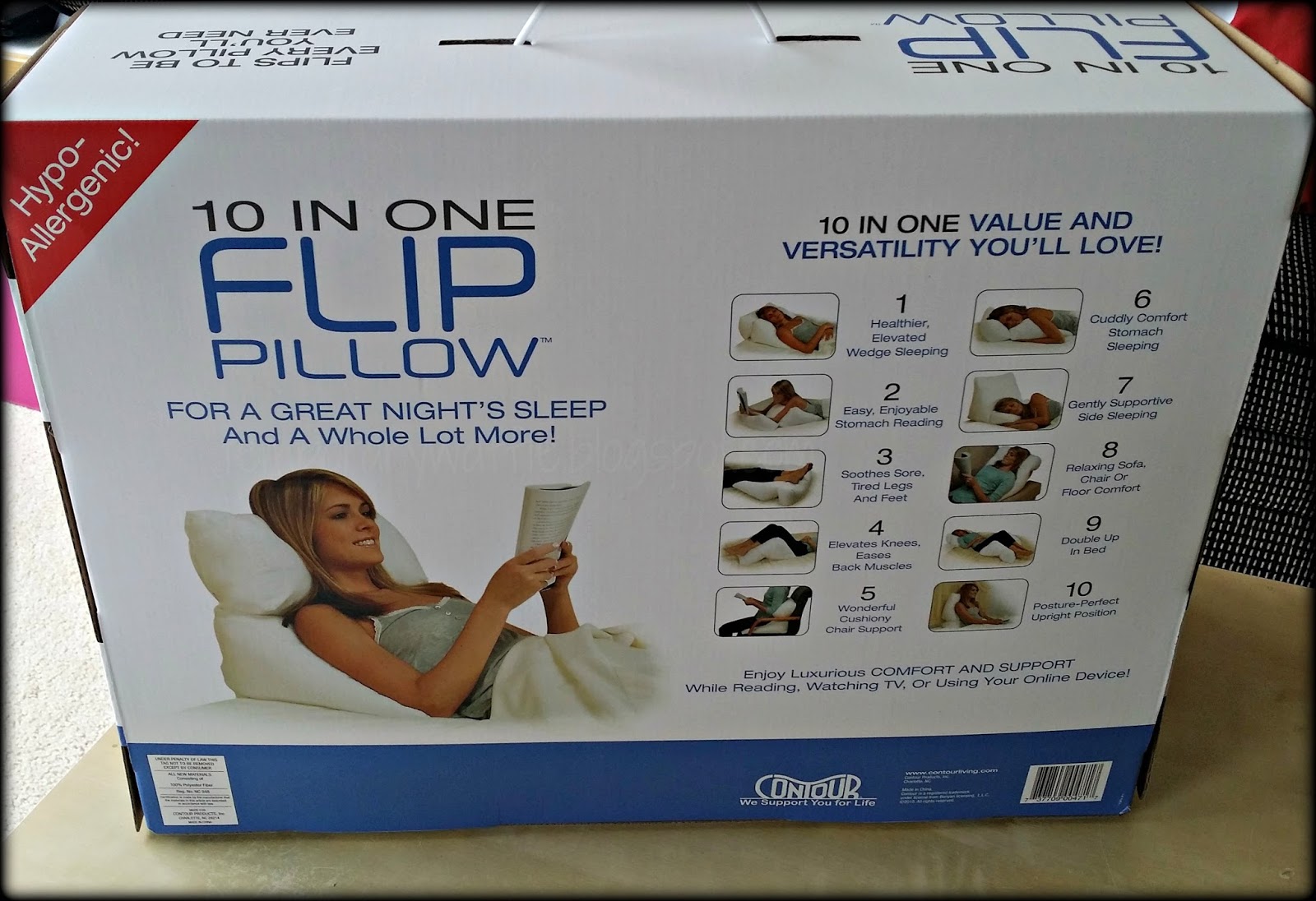 Temporary Waffle Rest In Comfort With The Contour Flip Wedge Pillow