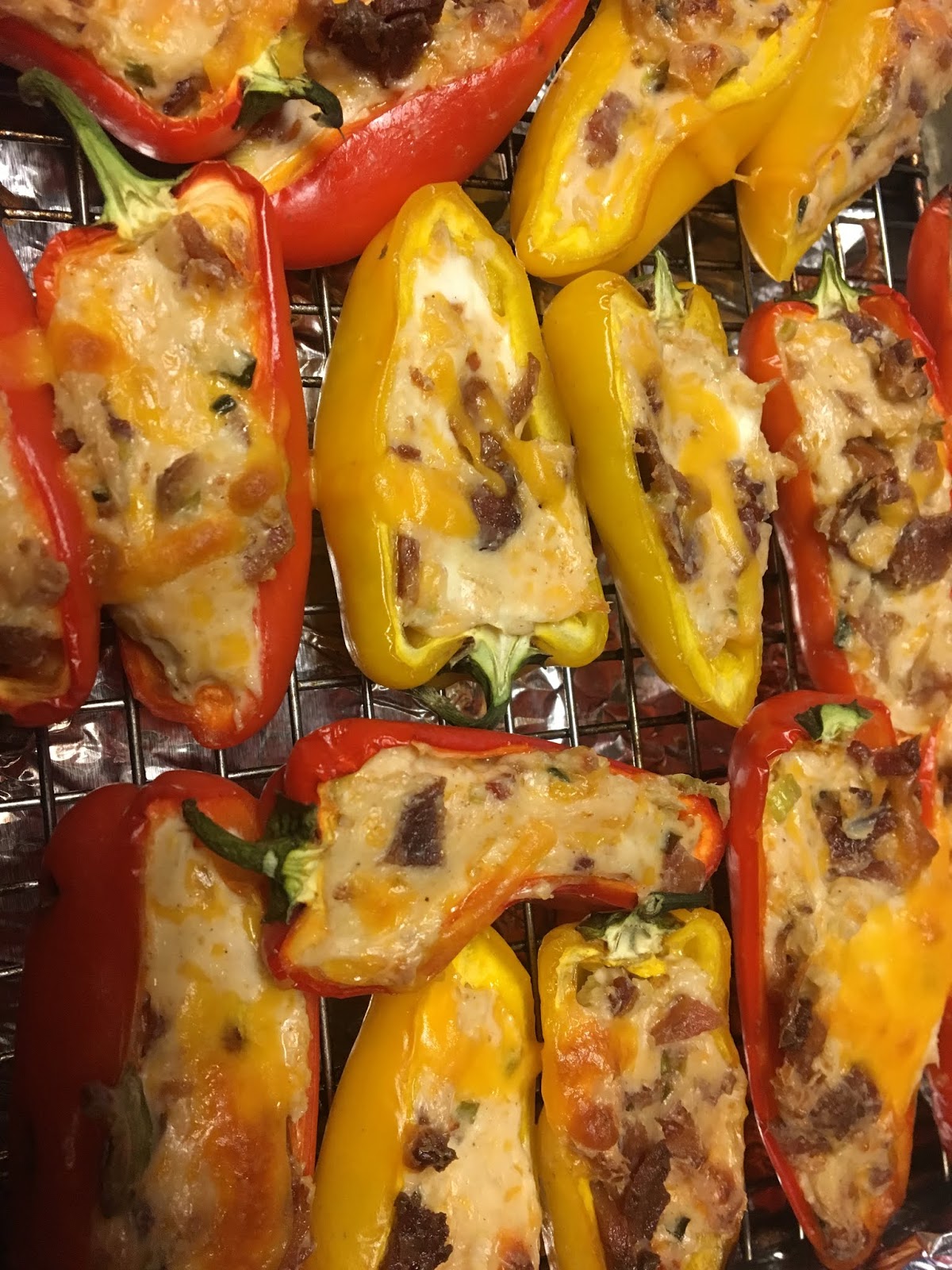 Cooking with Barry & Meta Cheesy Bacon Stuffed Mini Sweet Peppers Popp