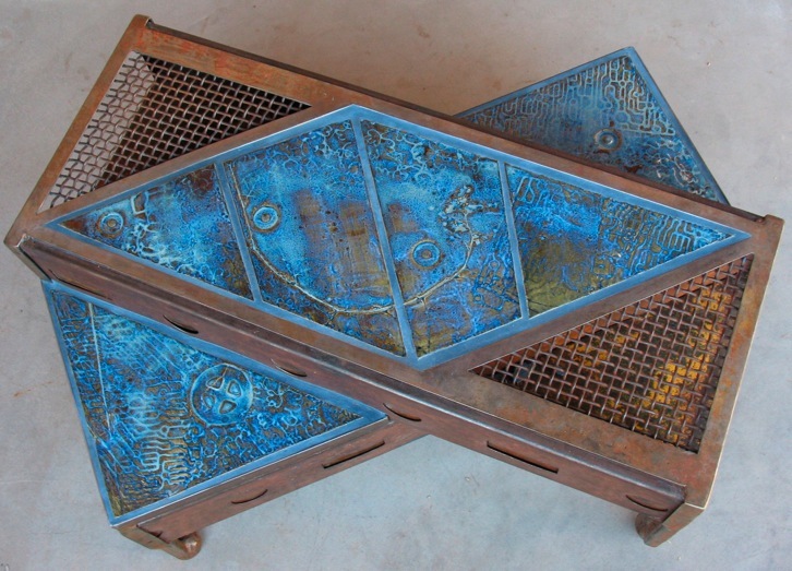 Neil Collins artist "Overhang" Sculptural Coffee Table