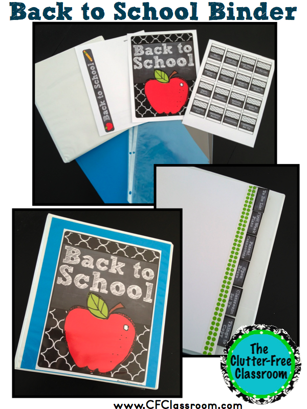 Stay Organized With a Back to School Binder {Teacher Organization Tool, Lesson Planning, Back to