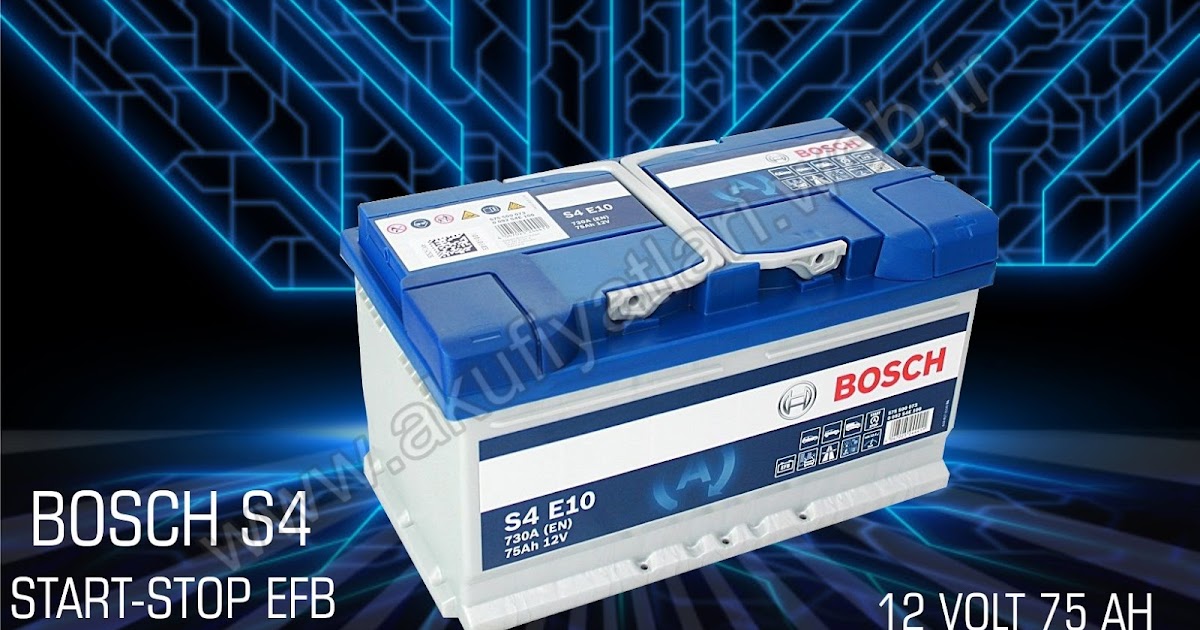 Akü Fiyatları: Bosch 75 Amper Start Stop Efb