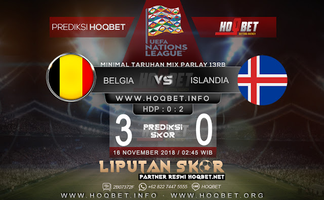 Prediksi Belgia vs Islandia 16 November 2018 http://www.liputanskor.com/