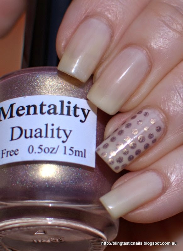Orly Pink Nude and Mentality Duality Dots