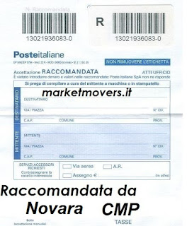 Raccomandata da Novara CMP, cosa può essere?