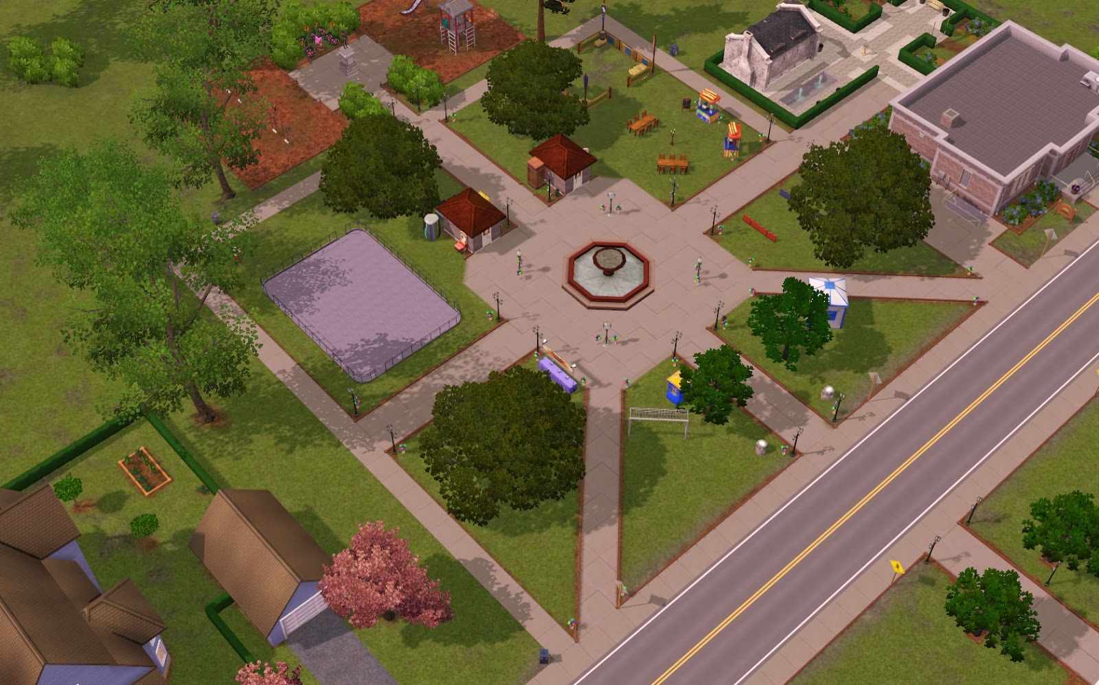 Summer's Little Sims 3 Garden Moonlight Falls (The Sims 3