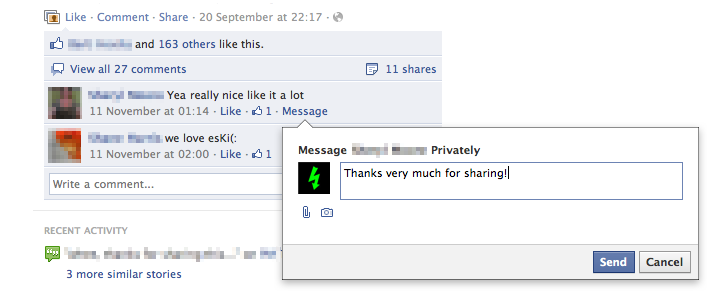 Comment Envoyer Une Photo Sur Facebook En Message Privé Quel business model pour un site communautaire?: Envoyer un message