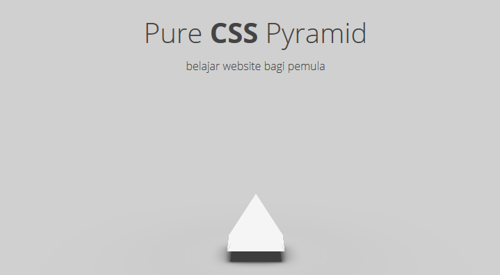 Membuat Piramid - Pure CSS | Jendela Dunia Internet Dan Tekhnologi