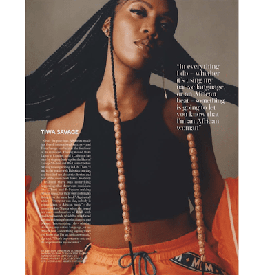 Tiwa Savage Gets Featured On British Vogue Mazagine Tiwa Savage Gets Featured On British Vogue Mazagine