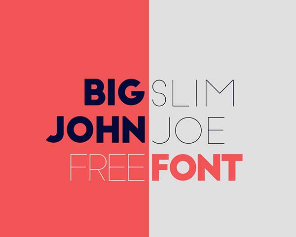 Big John Slim Joe New Free Font
