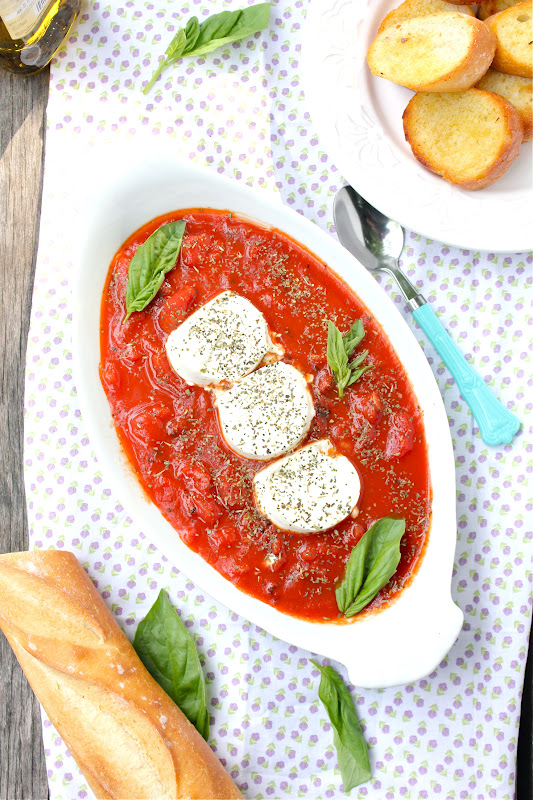 ValSoCal Baked Goat Cheese with Marinara