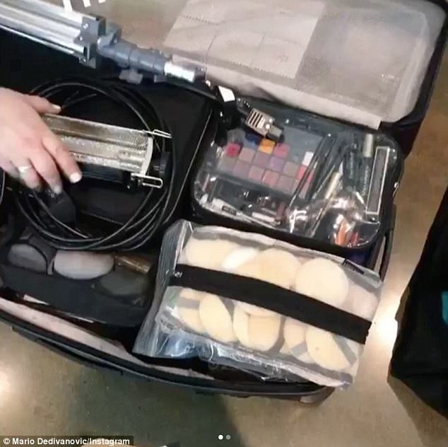 'That kit is my life': The artist was left devastated after he arrived back in New York without the 80lb kit