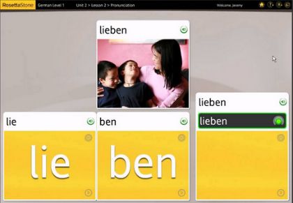 rosetta stone alemán