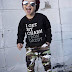 Boys' Alphabet Going out Long Sleeve Clothing Sets