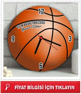 çocuklar için farklı hediyeler Kişiye Özel Basketbol Topu Duvar Saati