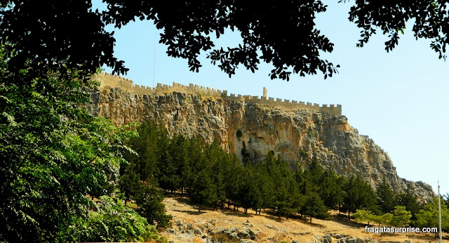 Lindos - Ilha de Rodes - Grécia - Fortaleza dos Cruzados