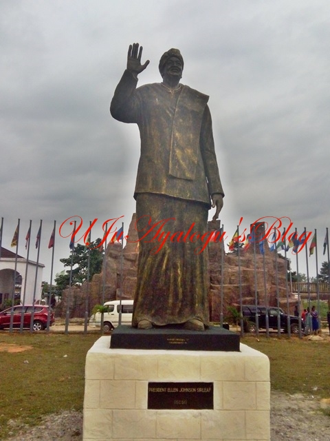 Imo Governor, Rochas Okorocha Unveils Statue in Honour of Liberia's President, Johnson-Sirleaf (Photos)