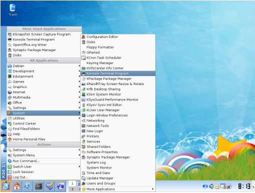 Membuka Terminal Konsole di KDE (Semua Ada -BeHangat) Membuka Terminal Konsole di KDE (Semua Ada -BeHangat)