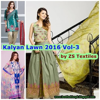 Kalyan Embroidered Lawn Collection Vol-3 2016 With Prices www.igvv.blogspot.com