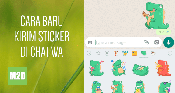 Cara Baru Kirim Sticker di Chat WhatsApp