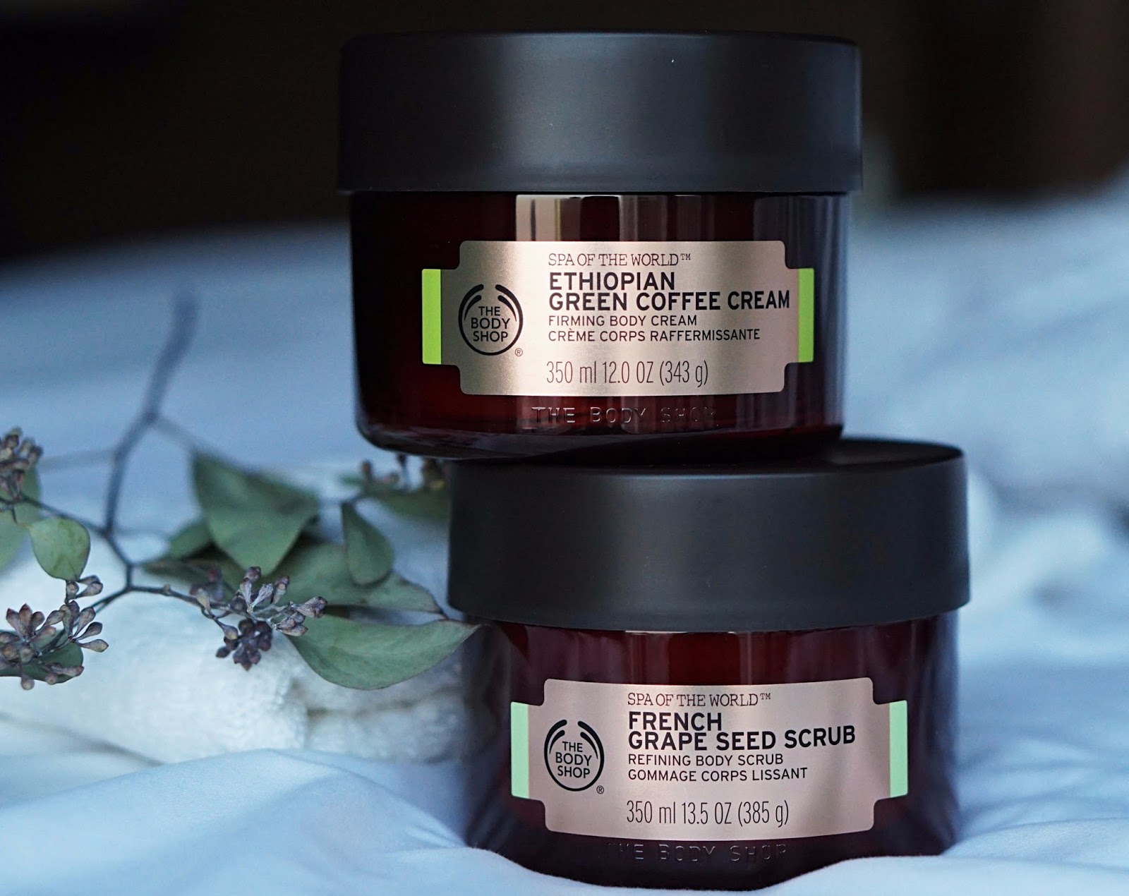 The Body Shop Spa of the World French Grape Seed Scrub and Ethiopian