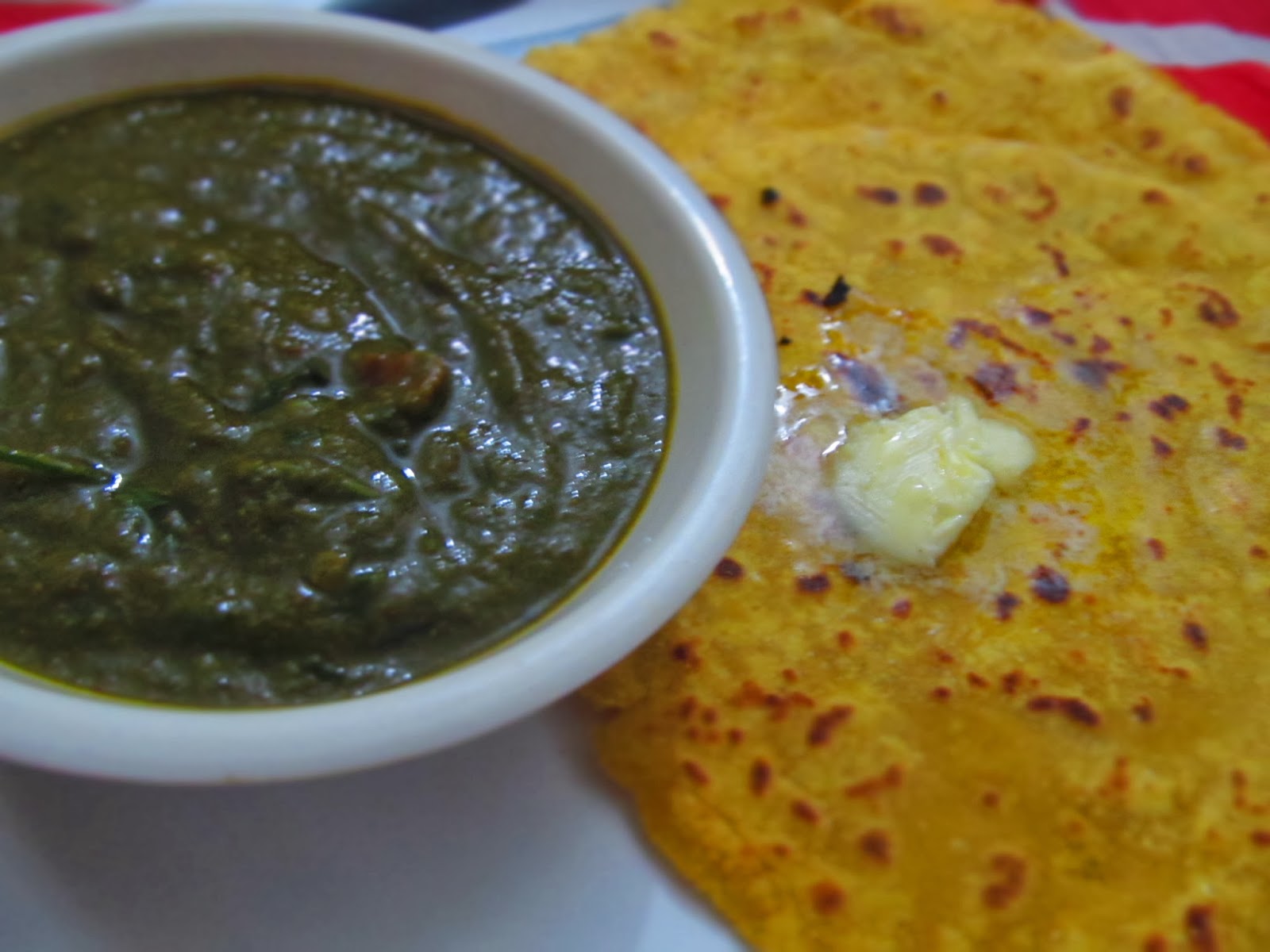 मक्के दी रोटी सरसों दा साग / makki di roti sarson da saag