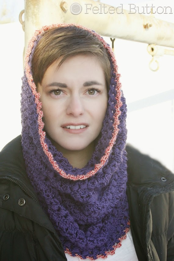 Cwtch Cowl & Hood (crochet pattern by Susan Carlson of Felted Button)