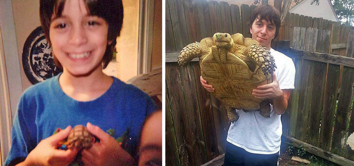 19 Before and After Pictures Show That No Matter How Much Time Passes, Some Things Stay The Same