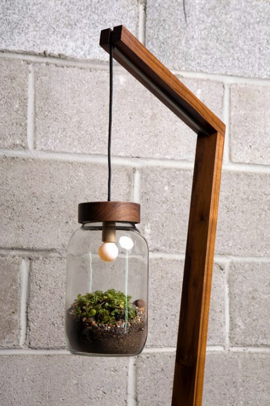 Use as a terrarium lamp shade &#8211; Unique idea for lighting