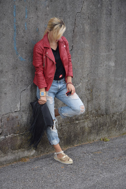 outfit jeans boyfriend come abbinare i jeans boyfriend abbinamenti jeans boyfriend outfit settembre 2016 outfit autunnali mariafelicia magno fashion blogger colorblock by felym web influencer italiani blogger italiane di moda fashion blogger italiane