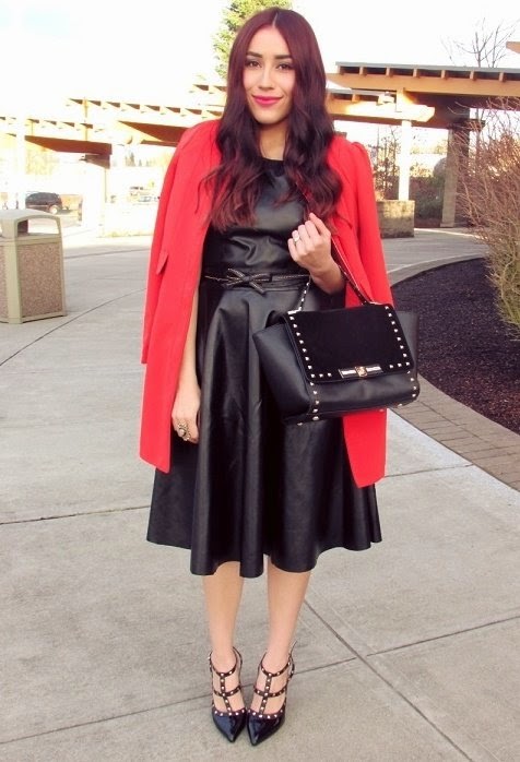coats to wear with midi skirt