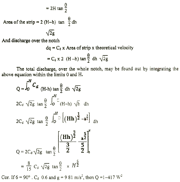 technical theory Flow Through Notches