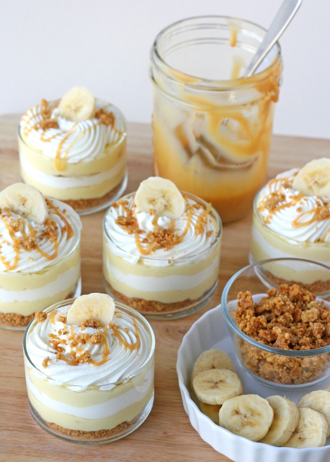 Banana Caramel Cream Dessert - Glorious Treats
