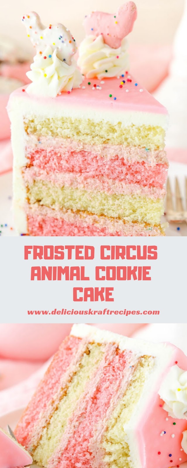FROSTED CIRCUS ANIMAL COOKIE CAKE FROSTED CIRCUS ANIMAL COOKIE CAKE