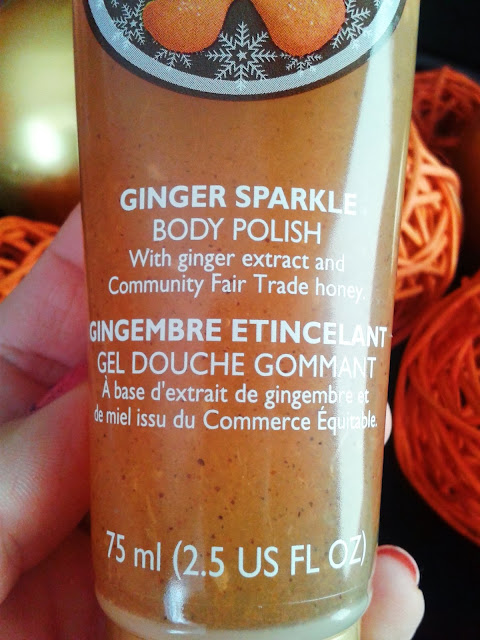ginger gel from The Body Shop