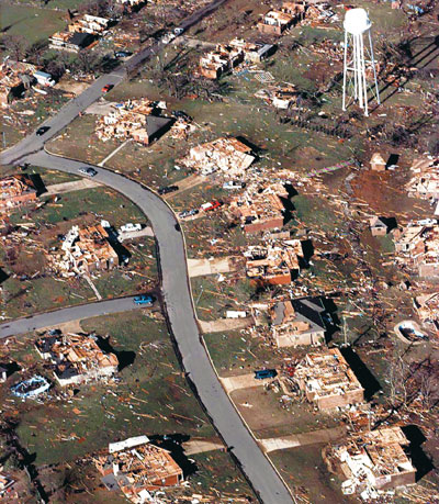 van buren 1996 smith tornado fort destroyed neighborhood above