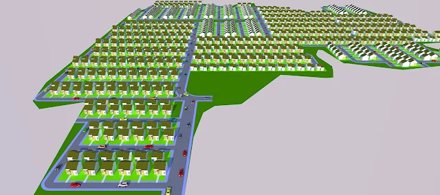 cara bikin site plan perumahan