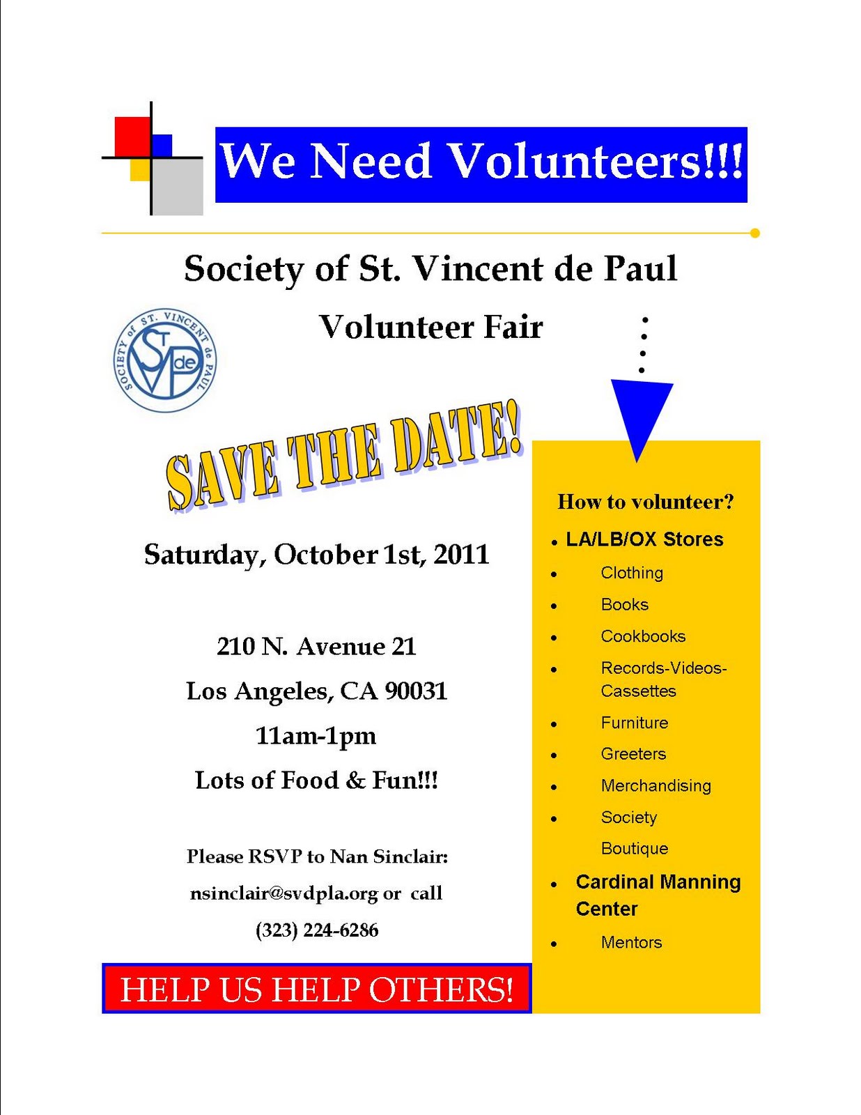 Volunteers Needed Flyer Template