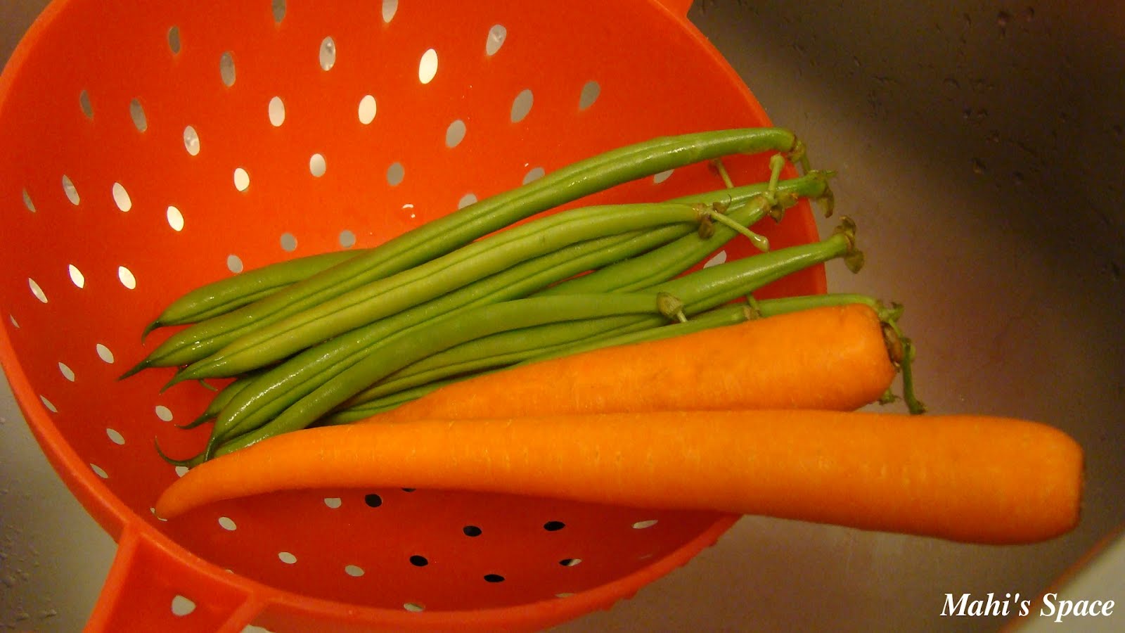 Carrot Beans Stirfry / Carrot Beans Poriyal Mahi's Kitchen
